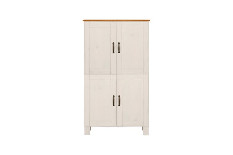 Badrumsskåp Alby 75x30x130 cm, Vit/Honung - 75x30x130 cm, Vit/Honung - Förvaring - Badrumsförvaring & tvättstuga inredning - Badrumsskåp