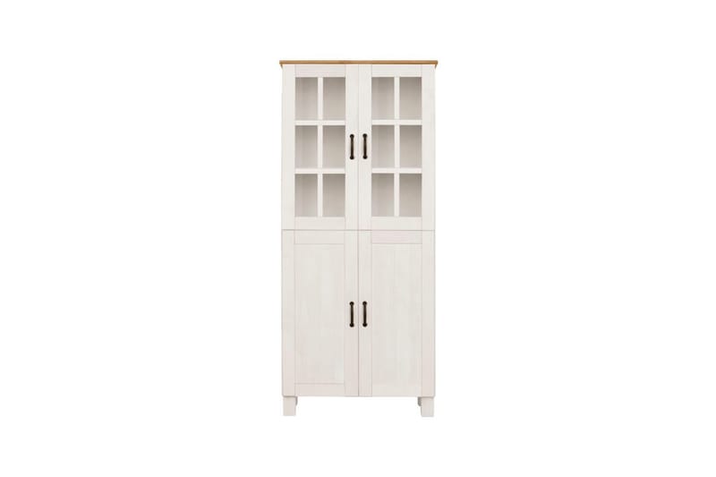 Badrumsskåp Alby 75x30x170 cm, Vit/Honung - 75x30x170 cm, Vit/Honung - Förvaring - Badrumsförvaring & tvättstuga inredning - Badrumsskåp