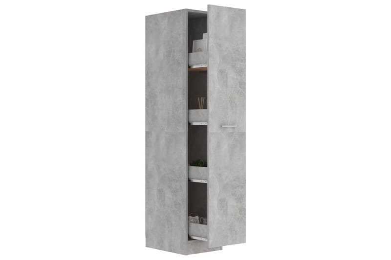 Apoteksskåp betonggrå 30x42,5x150 cm spånskiva - Grå - Badrumsskåp