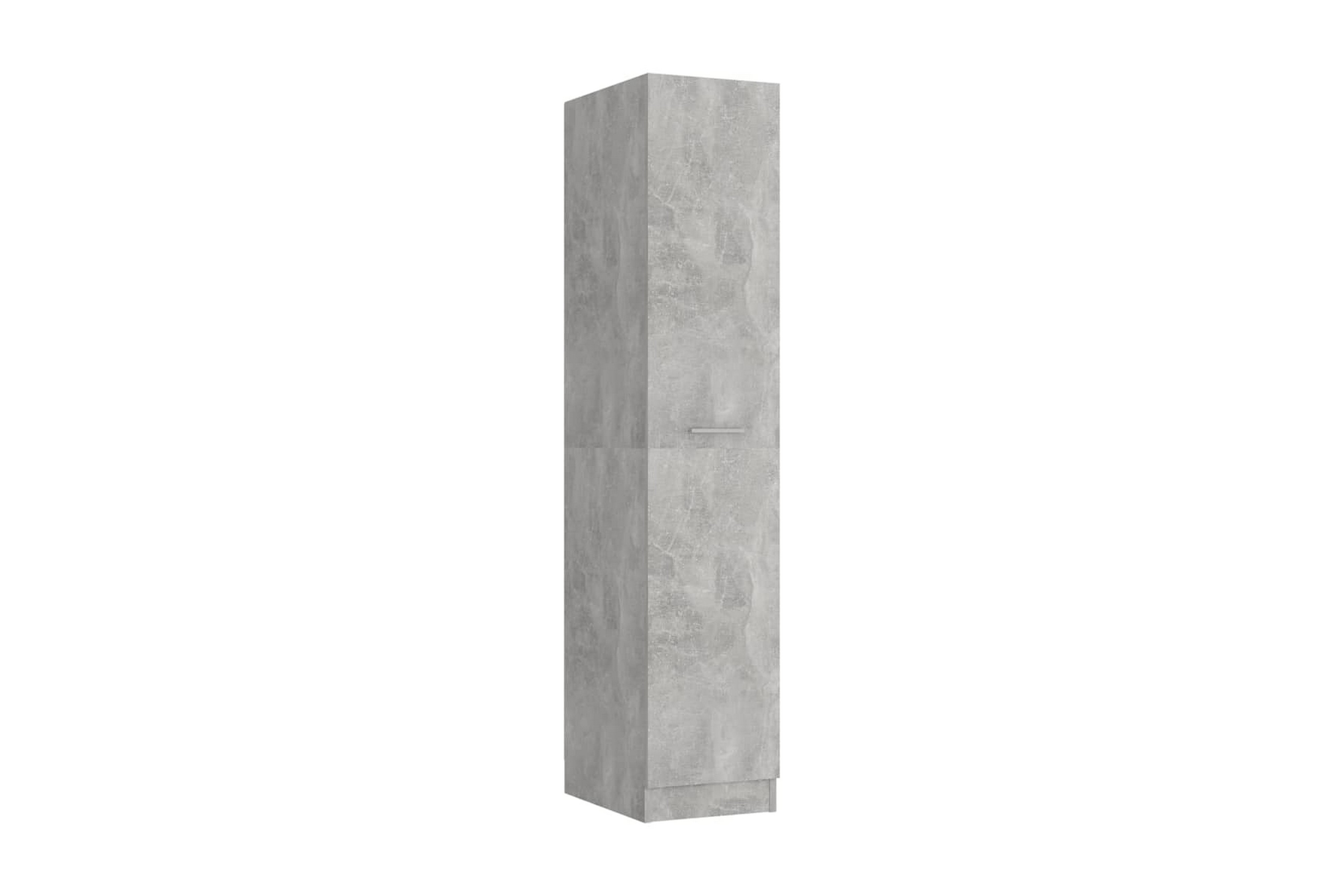 Apoteksskåp betonggrå 30×42,5×150 cm spånskiva – Grå