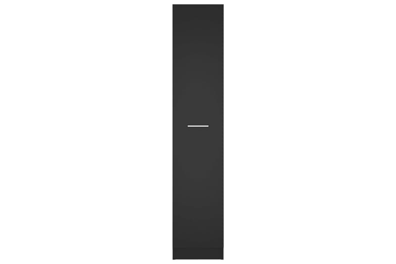 Apoteksskåp svart 30x42,5x150 cm spånskiva - Svart - Badrumsskåp