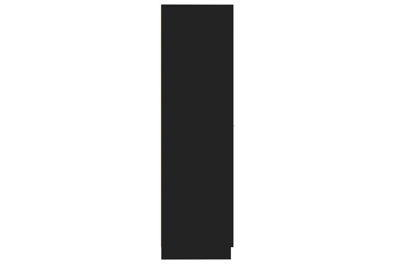 Apoteksskåp svart 30x42,5x150 cm spånskiva - Svart - Badrumsskåp