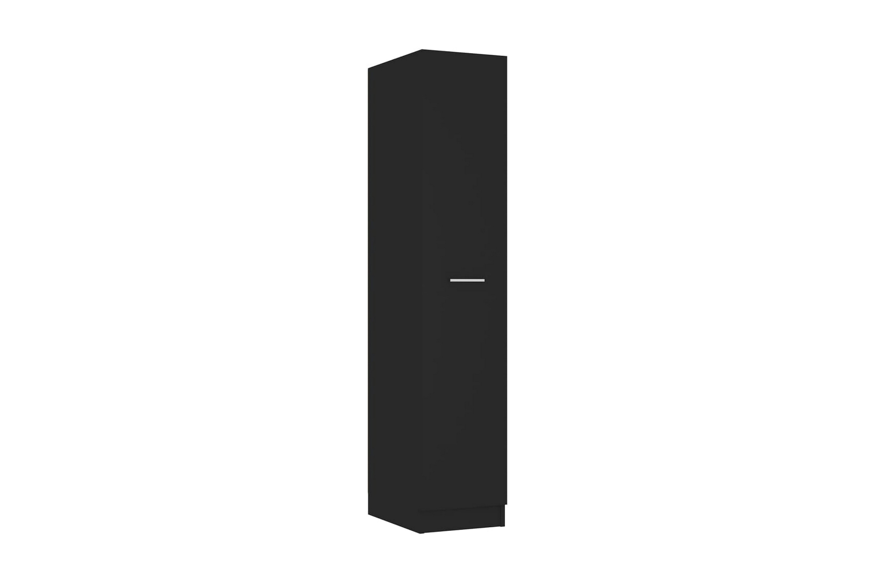 Apoteksskåp svart 30×42,5×150 cm spånskiva – Svart