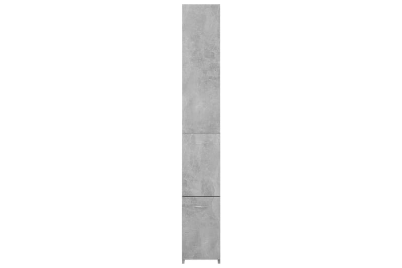 Badrumsskåp betonggrå 25x25x170 cm spånskiva - Grå - Badrumsskåp