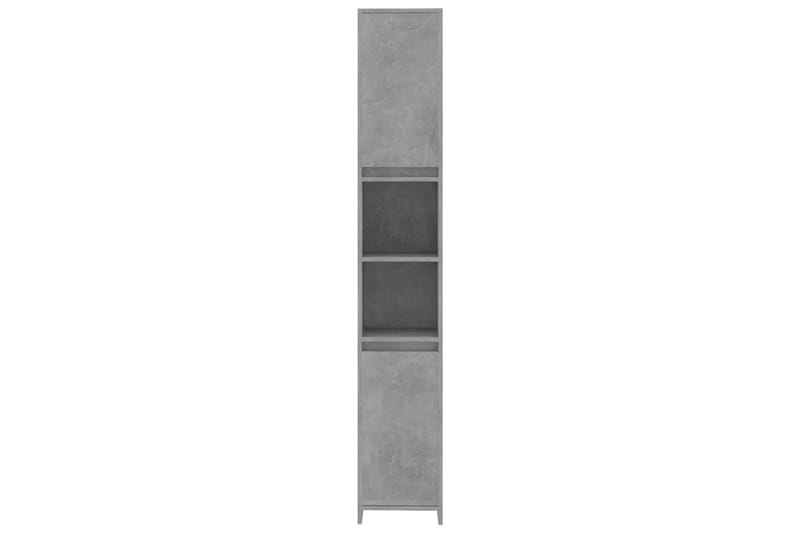 Badrumsskåp betonggrå 30x30x183,5 cm spånskiva - Grå - Förvaring - Badrumsförvaring & tvättstuga inredning - Badrumsskåp