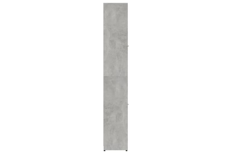 Badrumsskåp betonggrå 30x30x183,5 cm spånskiva - Grå - Badrumsskåp