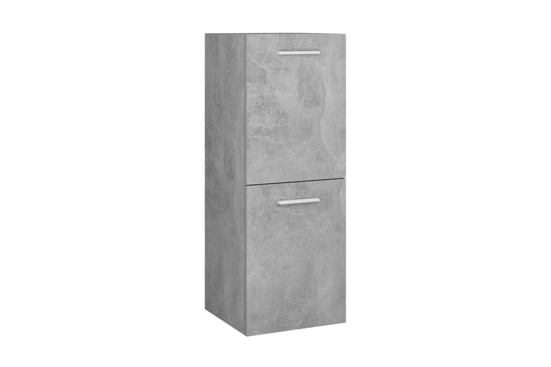 Badrumsskåp betonggrå 30x30x80 cm spånskiva - Grå - Förvaring - Badrumsförvaring & tvättstuga inredning - Badrumsskåp