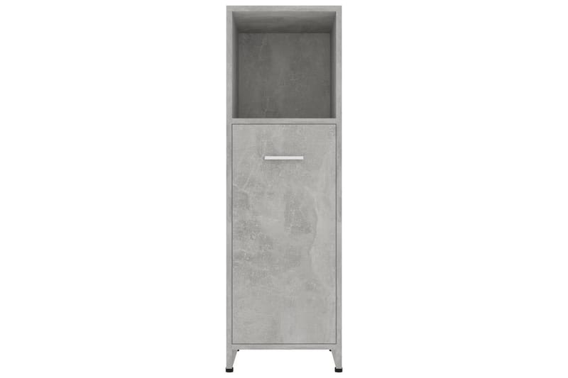 Badrumsskåp betonggrå 30x30x95 cm spånskiva - Grå - Förvaring - Badrumsförvaring & tvättstuga inredning - Badrumsskåp
