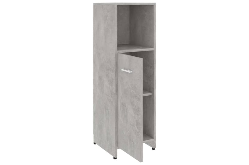 Badrumsskåp betonggrå 30x30x95 cm spånskiva - Grå - Förvaring - Badrumsförvaring & tvättstuga inredning - Badrumsskåp