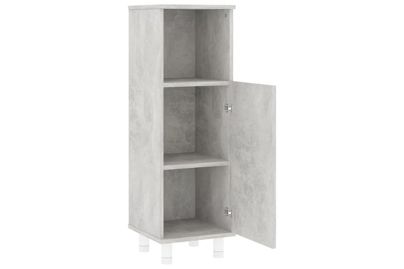 Badrumsskåp betonggrå 30x30x95 cm spånskiva - Grå - Förvaring - Badrumsförvaring & tvättstuga inredning - Badrumsskåp