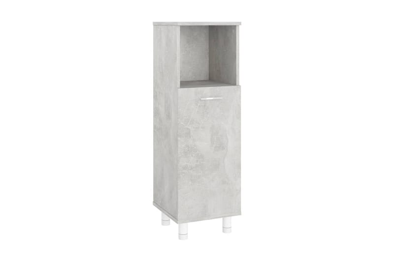 Badrumsskåp betonggrå 30x30x95 cm spånskiva - Grå - Förvaring - Badrumsförvaring & tvättstuga inredning - Badrumsskåp