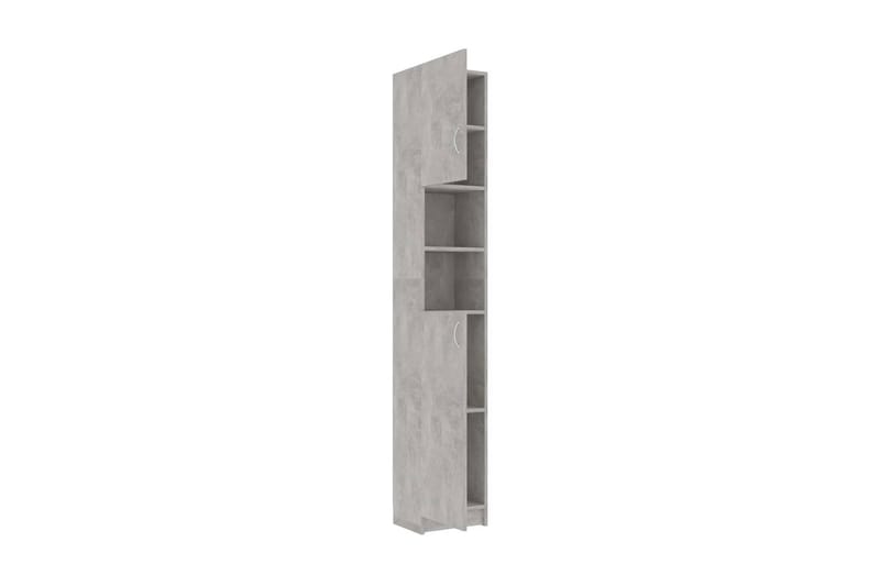 Badrumsskåp betonggrå 32x25,5x190 cm spånskiva - Grå - Förvaring - Badrumsförvaring & tvättstuga inredning - Badrumsskåp