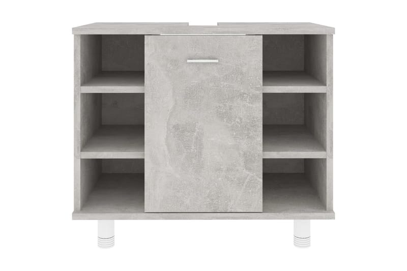 Badrumsskåp betonggrå 60x32x53,5 cm spånskiva - Grå - Förvaring - Badrumsförvaring & tvättstuga inredning - Badrumsskåp
