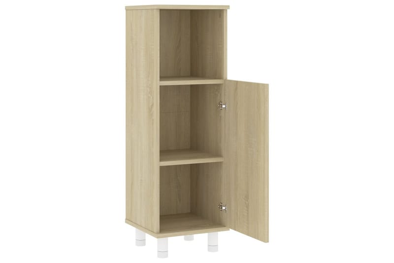 Badrumsskåp sonoma-ek 30x30x95 cm spånskiva - Brun - Förvaring - Badrumsförvaring & tvättstuga inredning - Badrumsskåp