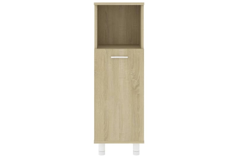 Badrumsskåp sonoma-ek 30x30x95 cm spånskiva - Brun - Förvaring - Badrumsförvaring & tvättstuga inredning - Badrumsskåp
