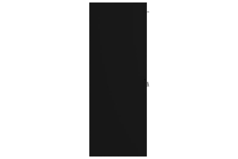 Badrumsskåp svart 30x30x80 cm spånskiva - Svart - Badrumsskåp