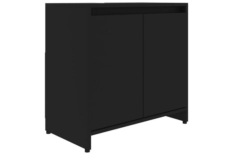 Badrumsskåp svart 60x33x61 cm spånskiva - Svart - Förvaring - Badrumsförvaring & tvättstuga inredning - Badrumsskåp