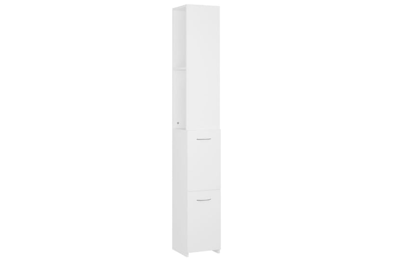 Badrumsskåp vit 25x25x170 cm spånskiva - Vit - Förvaring - Badrumsförvaring & tvättstuga inredning - Badrumsskåp