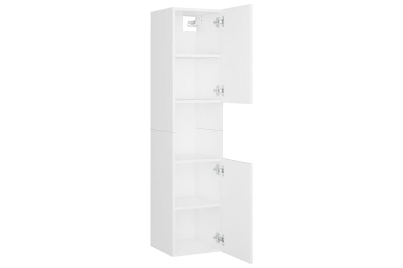Badrumsskåp vit 30x30x130 cm spånskiva - Vit - Förvaring - Badrumsförvaring & tvättstuga inredning - Badrumsskåp