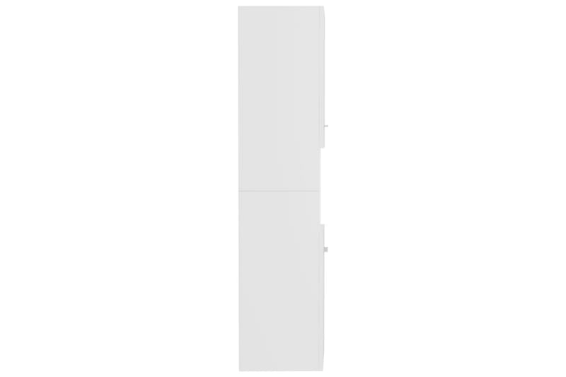 Badrumsskåp vit 30x30x130 cm spånskiva - Vit - Badrumsskåp