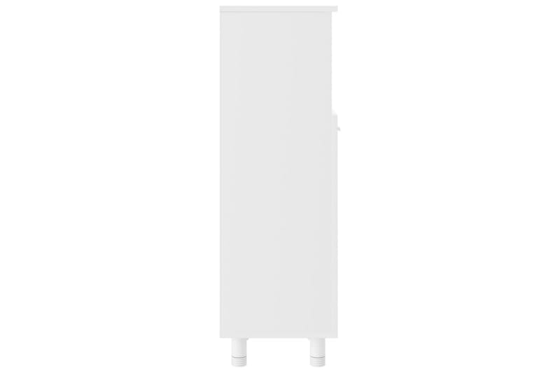 Badrumsskåp vit 30x30x95 cm spånskiva - Vit - Badrumsskåp