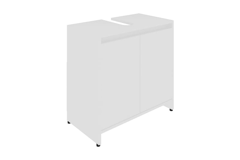 Badrumsskåp vit 60x33x61 cm spånskiva - Vit - Förvaring - Badrumsförvaring & tvättstuga inredning - Badrumsskåp