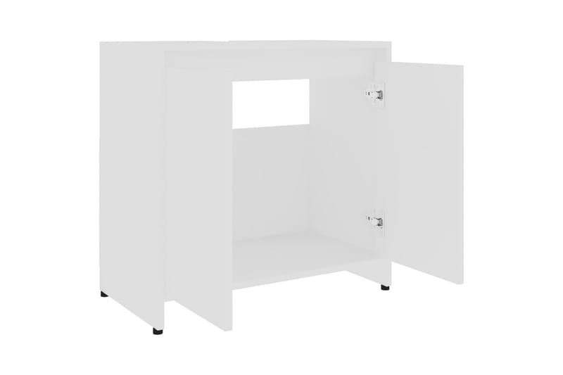 Badrumsskåp vit 60x33x61 cm spånskiva - Vit - Förvaring - Badrumsförvaring & tvättstuga inredning - Badrumsskåp