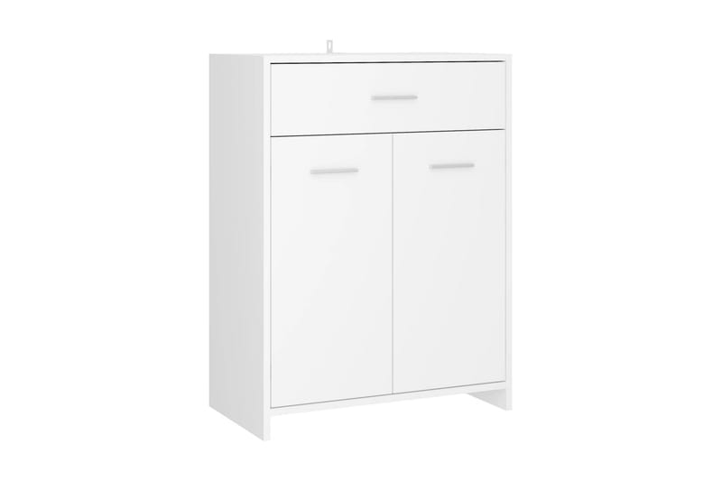 Badrumsskåp vit 60x33x80 cm spånskiva - Vit - Badrumsskåp