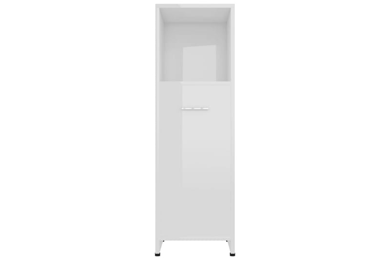 Badrumsskåp vit högglans 30x30x95 cm spånskiva - Vit - Förvaring - Badrumsförvaring & tvättstuga inredning - Badrumsskåp