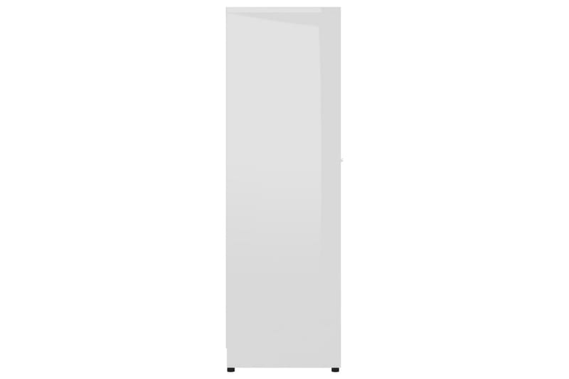 Badrumsskåp vit högglans 30x30x95 cm spånskiva - Vit - Badrumsskåp