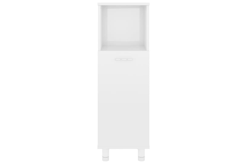 Badrumsskåp vit högglans 30x30x95 cm spånskiva - Vit - Förvaring - Badrumsförvaring & tvättstuga inredning - Badrumsskåp