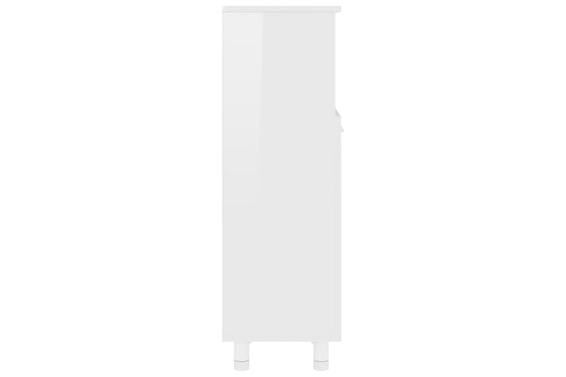 Badrumsskåp vit högglans 30x30x95 cm spånskiva - Vit - Förvaring - Badrumsförvaring & tvättstuga inredning - Badrumsskåp
