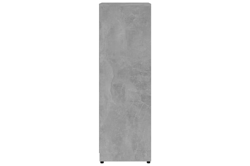 Badrumsskåp betonggrå 30x30x95 cm spånskiva - Grå - Badrumsförvaring & tvättstuga inredning