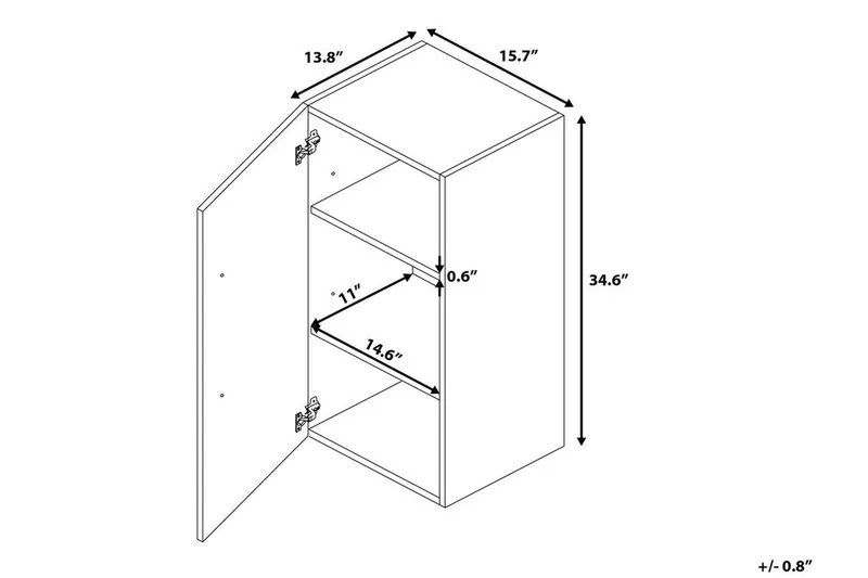 Bilbao Badrumsskåp 35|40 cm - Svart - Förvaring - Badrumsförvaring & tvättstuga inredning - Badrumsskåp