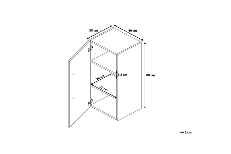 Bilbao Badrumsskåp 35|40 cm - Vit - Förvaring - Badrumsförvaring & tvättstuga inredning - Badrumsskåp