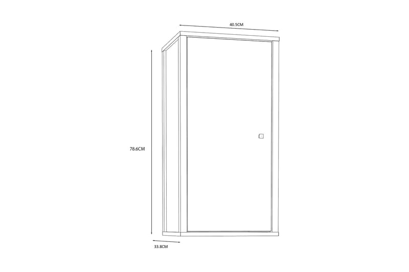 Elsassona Väggskåp 35x40 cm - Vit - Förvaring - Badrumsförvaring & tvättstuga inredning - Badrumsskåp