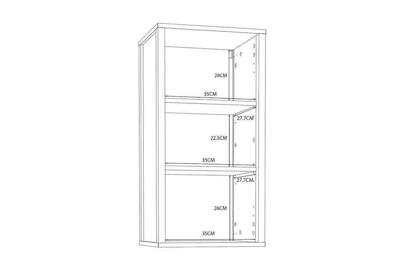 Elsassona Väggskåp 35x40 cm - Vit - Förvaring - Badrumsförvaring & tvättstuga inredning - Badrumsskåp
