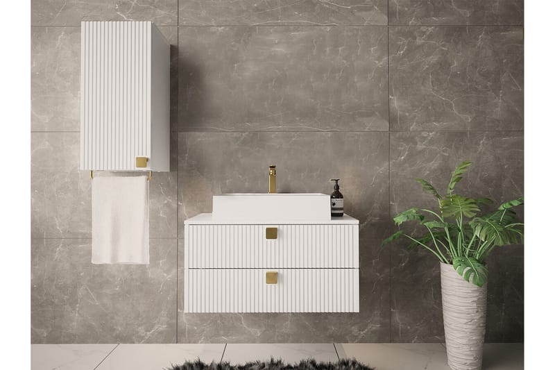 Glenndale Högskåp Badrum 73 cm - Vit - Förvaring - Badrumsförvaring & tvättstuga inredning - Badrumsskåp