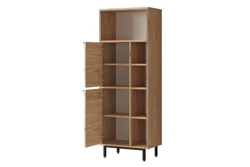 Liyakat Högskåp Badrum 161,6 cm - Valnöt - Förvaring - Badrumsförvaring & tvättstuga inredning - Badrumsskåp