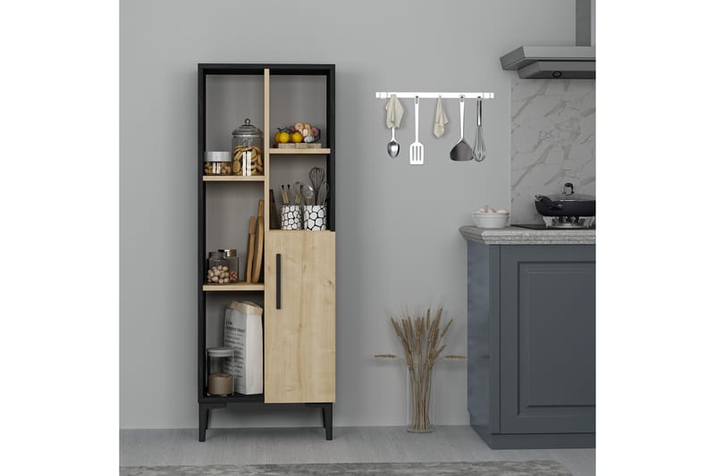 RIJSEN Badrumsskåp 39x50 cm Ljus Natur/Svart - Förvaring - Badrumsförvaring & tvättstuga inredning - Badrumsskåp