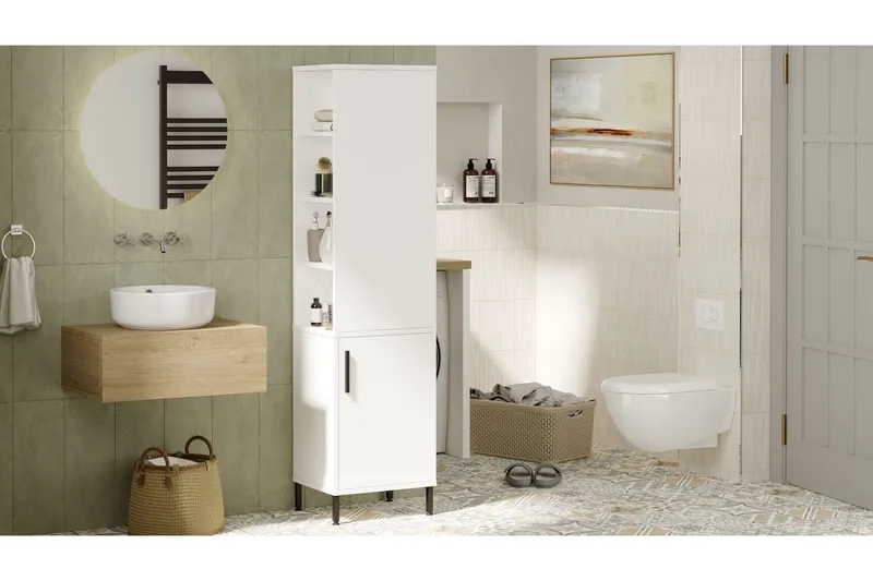 Rinorea Förvaringsskåp 45x173,6 cm, Vit