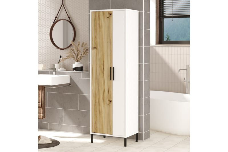 Rinorea Förvaringsskåp 50,4x165 cm - Brun - Förvaring - Badrumsförvaring & tvättstuga inredning - Badrumsskåp