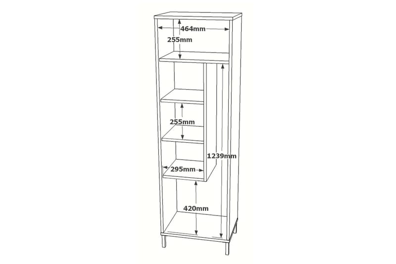 Rinorea Förvaringsskåp 50,4x165 cm - Brun - Förvaring - Badrumsförvaring & tvättstuga inredning - Badrumsskåp