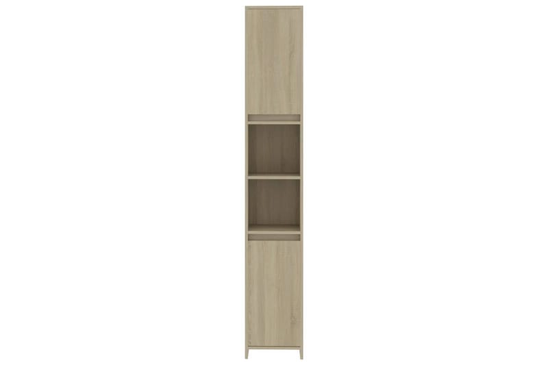 Badrumsskåp sonoma-ek 30x30x183,5 cm spånskiva - Brun - Förvaring - Badrumsförvaring & tvättstuga inredning