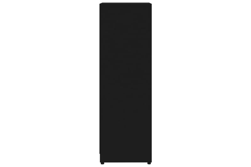Badrumsskåp svart 30x30x95 cm spånskiva - Svart - Badrumsförvaring & tvättstuga inredning