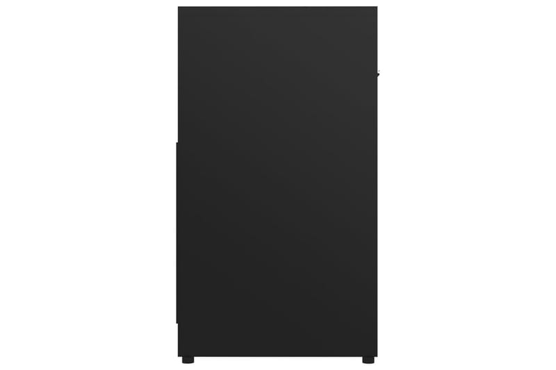 Badrumsskåp svart 60x33x61 cm spånskiva - Svart - Badrumsskåp