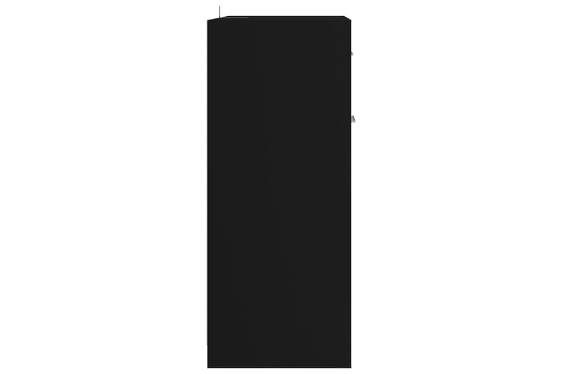 Badrumsskåp svart 60x33x80 cm spånskiva - Svart - Badrumsskåp