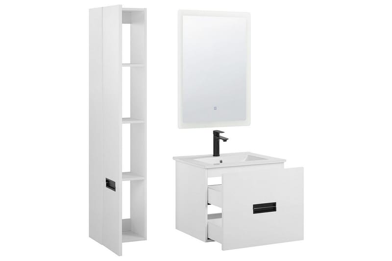 Badrumsskåp Tudela Vit - Vit - Förvaring - Badrumsförvaring & tvättstuga inredning - Badrumsskåp