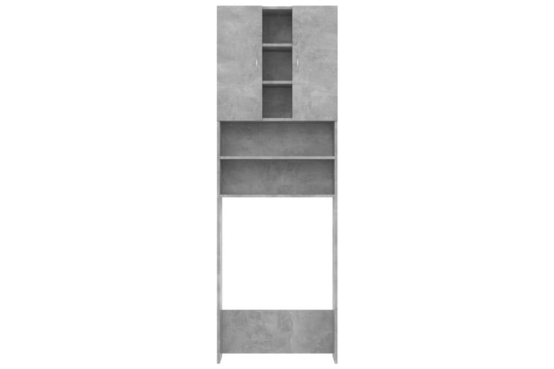 Tvättmaskinsskåp betonggrå 64x25,5x190 cm - Förvaring - Badrumsförvaring & tvättstuga inredning - Badrumsskåp
