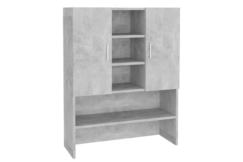 Tvättmaskinsskåp betonggrå 70,5x25,5x90 cm - Grå - Förvaring - Badrumsförvaring & tvättstuga inredning - Badrumsskåp